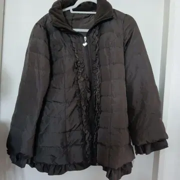 앤드러브 프릴 달린 브라운 다운 자켓 XL