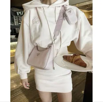 epine 후디 원피스 베이비 핑크