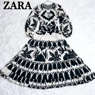 ZARA 자라 보타니컬 롱 원피스 꽃무늬 맥시 길이 A 라인