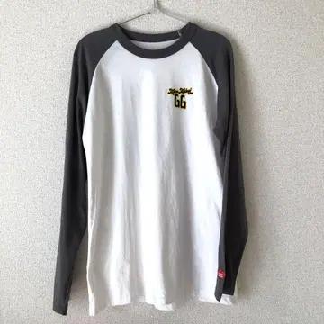 MURO MUKAI 긴팔 T셔츠 화이트/그레이