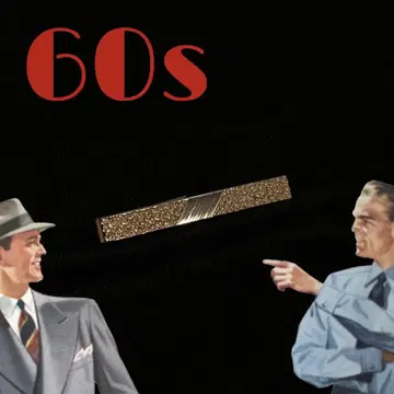 빈티지 넥타이 핀 레트로 수트 클립 60s 앤티크 쇼와