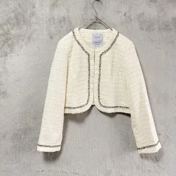 GIRL DRESS FOR NOW / 노카라 자켓 / 2L / 트위드