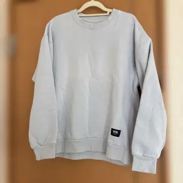 VANS 라이트 그레이 크루넥 트레이닝복 속기모 M