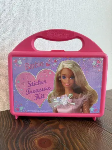 Barbie 스티커 트레저 키트 케이스 빈티지