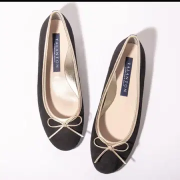 23.5cm 타라톤 바이 다이애나 스웨이드 리본 펌프스 블랙