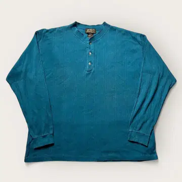 90s Eddie Bauer 헨리넥 긴팔 T셔츠 그린 USA제