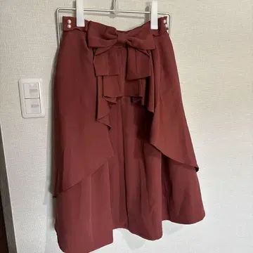 tocco closet 리본 포함 플레어 스커트
