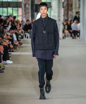JILSANDER 20ss 스탠드 카라 셔츠