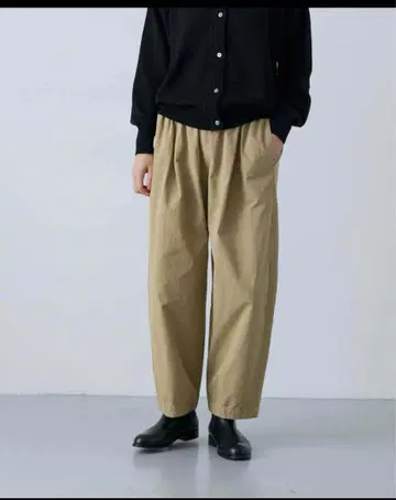 카구레 코튼 크롭 팬츠 택 포함 새상품 인기 베이지 프리 사이즈