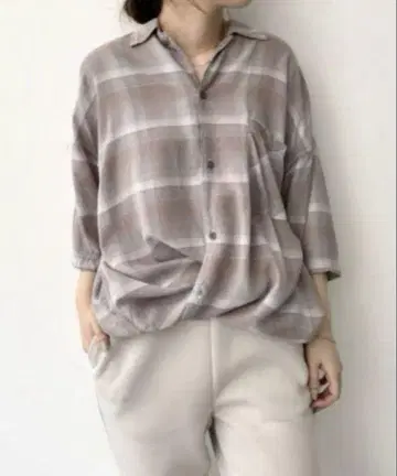 라빠르망 CHECK 2WAY SHIRT