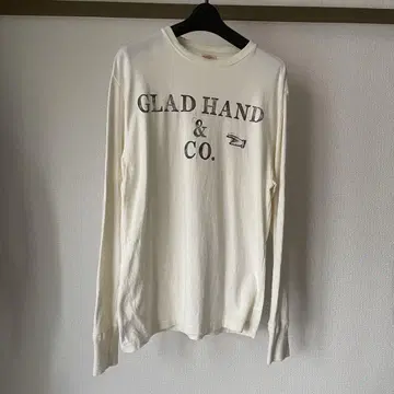GLAD HAND & CO. 아이보리 긴팔 티셔츠