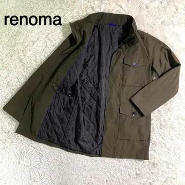 renoma 올리브 그린 후드 수납 이너 퀼팅 패딩 자켓