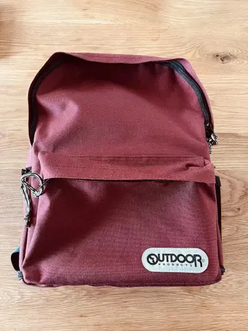 OUTDOOR 버건디 백팩