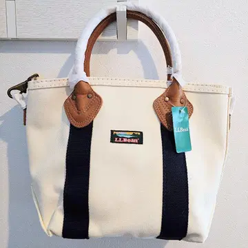 LLBean 카타딘 2WAY 토트백 가죽 x 캔버스 미사용