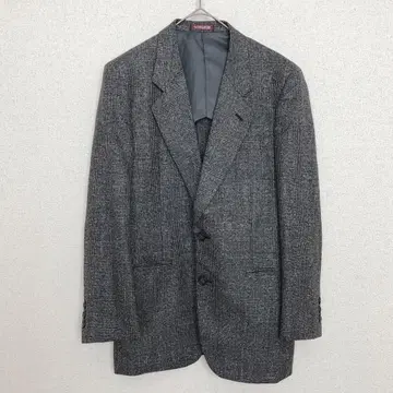 워십|체크 무늬 테일러드 자켓 [ A3 ] 모 혼방 싱글 브레스티드