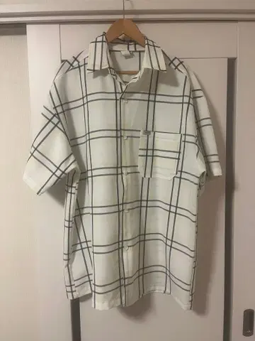 CalTop 반팔 체크 셔츠 XL