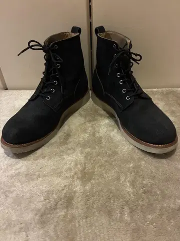 REGAL 레이스업 워크 부츠 네이비 27 REDWING 스웨이드