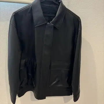 GU 블랙 M 사이즈 합성 피혁 자켓