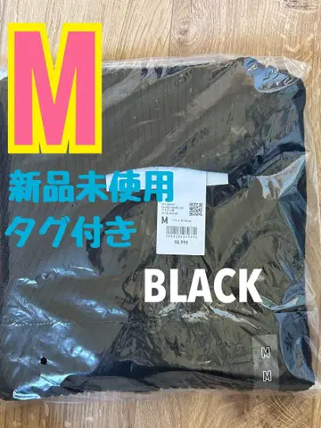 유니클로 U 메리노 블렌드 하이넥 가디건 블랙 M