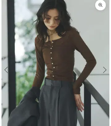 시어 울 레이어링 상의