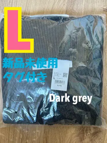 유니클로U 메리노 블렌드 하이넥 가디건 다크 그레이 L