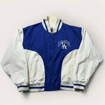 80s 90s MLB 다저스 코튼 바시티 자켓 자수 디자인