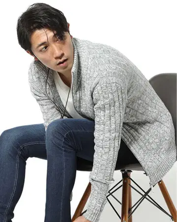 니트 아우터 스웨터