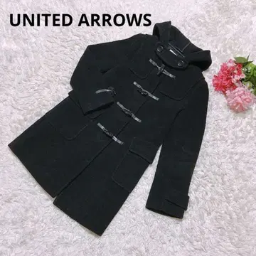 UNITED ARROWS 더플 코트 블랙 S 사이즈 헤링본