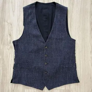 [새상품급] LARDINI 지레 베스트 네이비 44 린넨 혼방 라르디니