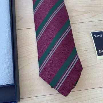[ 새상품 ] Stefanobigi 와인 컬러 넥타이 SHIPS