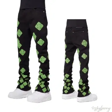guapi 플레어 28 Slime Icon Stacked Denim