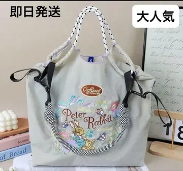 즉시 완판 아이템 피터 래빗 에코백 자수 에코백 토트 스트랩 포함