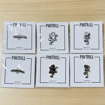 미사용 PINTRILL 캐릭터 핀즈 6세트 피인트릴 핀 배지