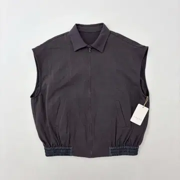 25ss 새상품 AKANE femme 암우 코튼 린넨 베스트 그레이