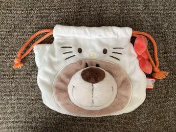 NICI(니키) 키티 x 러브 베어 피규어 페이스 파우치 콜라보 산리오