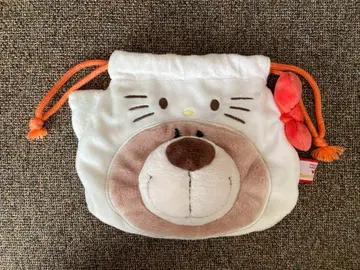 NICI(니키) 키티 x 러브 베어 피규어 페이스 파우치 콜라보 산리오