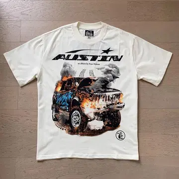 Hellstar POST MALONE AUSTIN 티셔츠