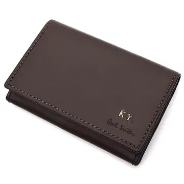 I06144 새상품 하자품 Paul Smith 카드 케이스 다크 브라운