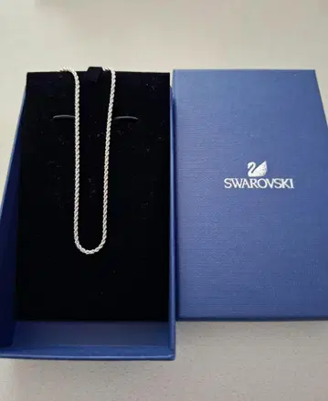 Swarovski 실버 목걸이 약 45cm