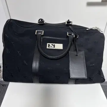 블랙 나일론 보스턴 백