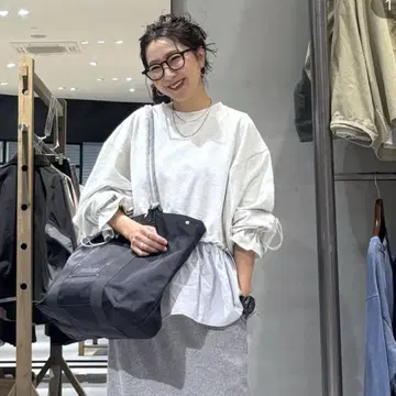 니코앤드 be with M Misayo 후리도키 풀오버 그레이