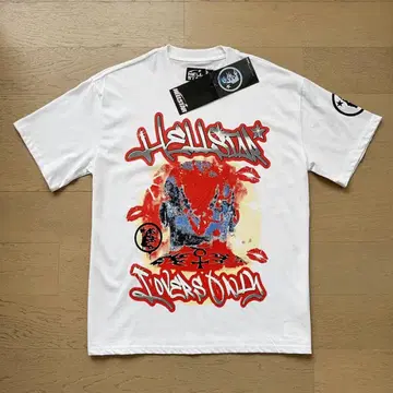 Hellstar 아트 T셔츠 화이트