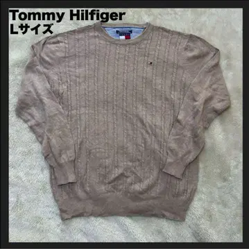 [ USED ] 타미힐피거 Cotton Knit 원포인트 로고 L