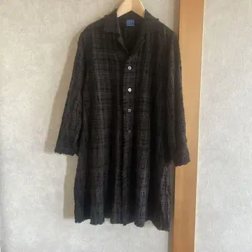 요건 레일 울 롱 셔츠