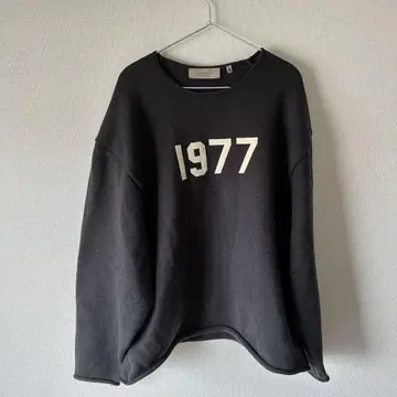 1977 프린트 오버 사이즈 니트