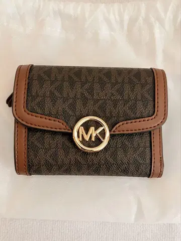 MICHAEL KORS 접이식 지갑 브라운