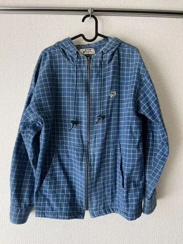 piko 체크 무늬 후드 부착 마운틴 후드티
