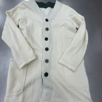 카이세이도 긴세이 아이보리 플리스풍 가디건