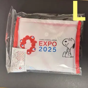 오사카 만박 스누피 PEANUTS EXPO 2025 에코백 빨간색 L 대
