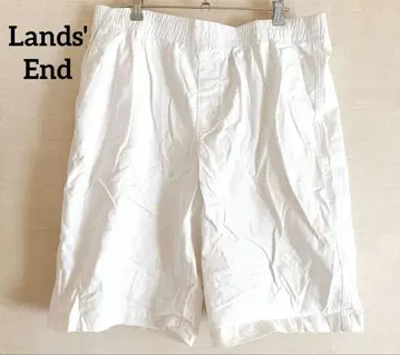 Lands' End 미드 라이즈 화이트 숏팬츠 14